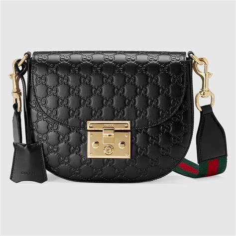 gucci padlock signature shoulder bag|authentic gucci padlock bag.